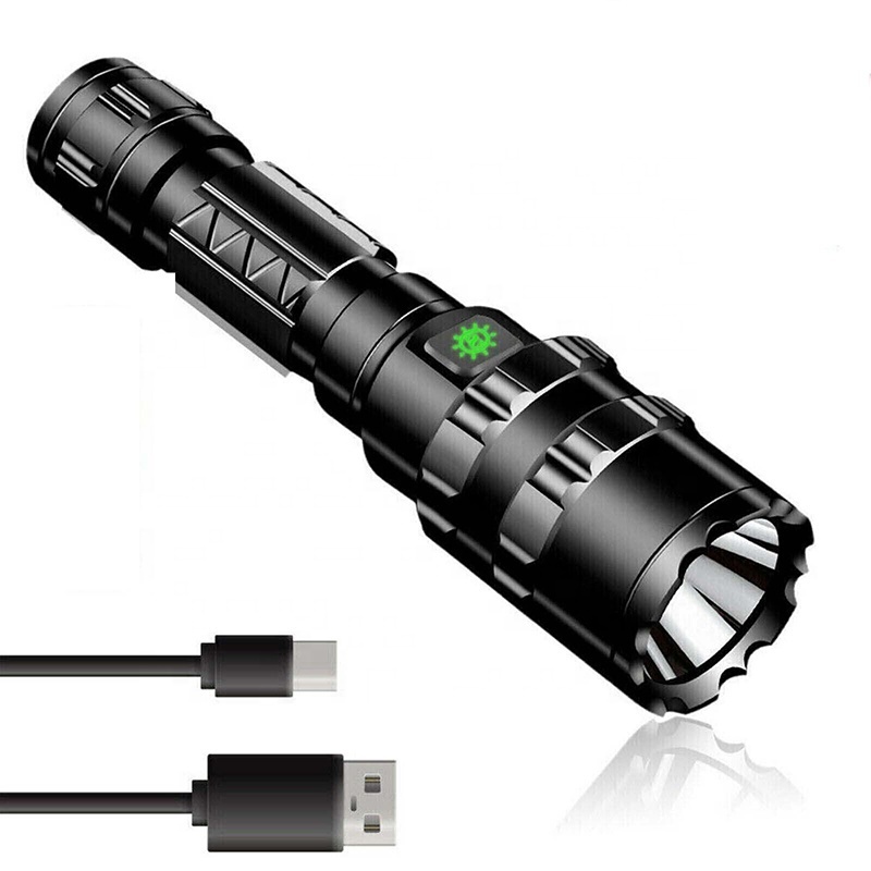 Super Bright 800LM LED Flashlight USB Rechargeable High Powered Tactical flashlights