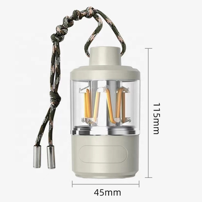 New Retro 360 light mini lantern led emergency light powerful flashlight outdoor rechargeable camping light