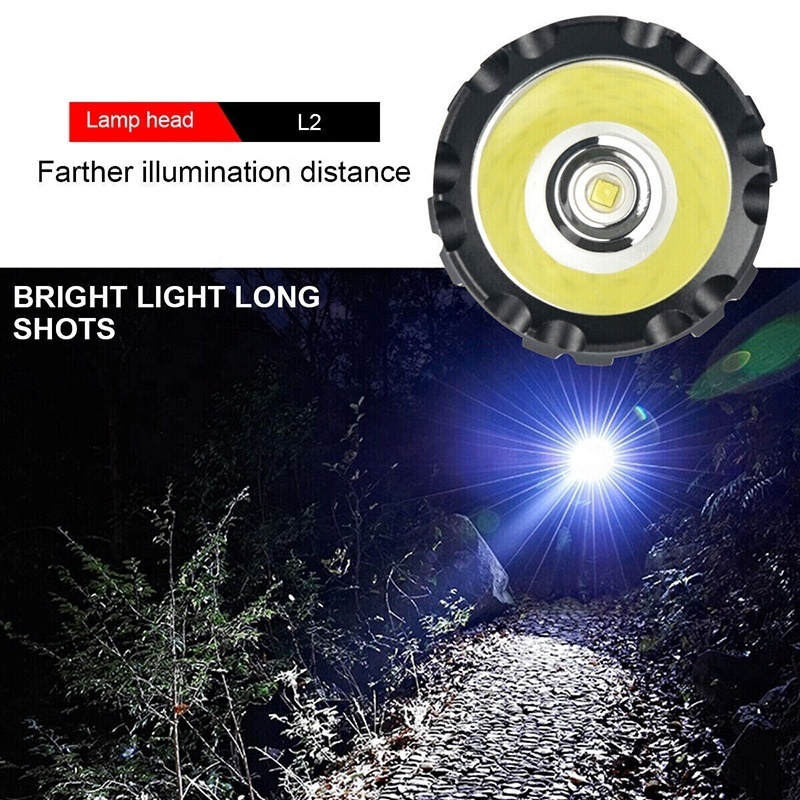 Super Bright 800LM LED Flashlight USB Rechargeable High Powered Tactical flashlights