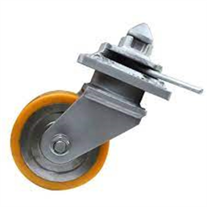 Factory 8 Inch 200mm Heavy Duty Garbage Wheel With Plastic Rim Plate Black Rubber Swivel Container Wheel Caster