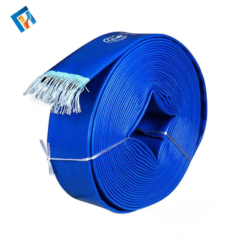 3 6 8 10 12 Inch High Pressure 12 Bar Agricultural Drip Irrigation Layflat Hose Pvc Orange Blue Pe Lay Flat Water Hose