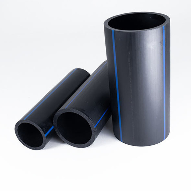 High Impact Strength Pe Plastic Hose Blue Line Poly Flexible Iso/Gb Standard HDPE Water Roll Pipe Price