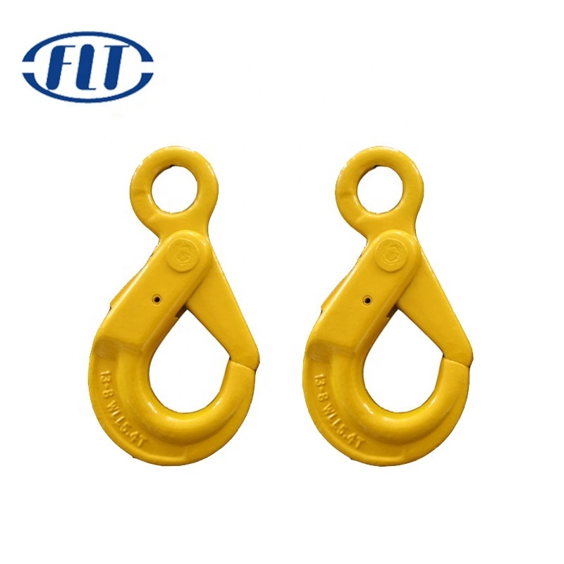 Drop Forged Us Type With Latch Galvanized Lifting Alloy Steel Safety Eye Slip Hook