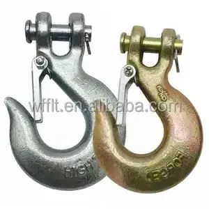 Factory Price G70 Alloy Steel Forged Clevis Slip Hook With Safety Latch