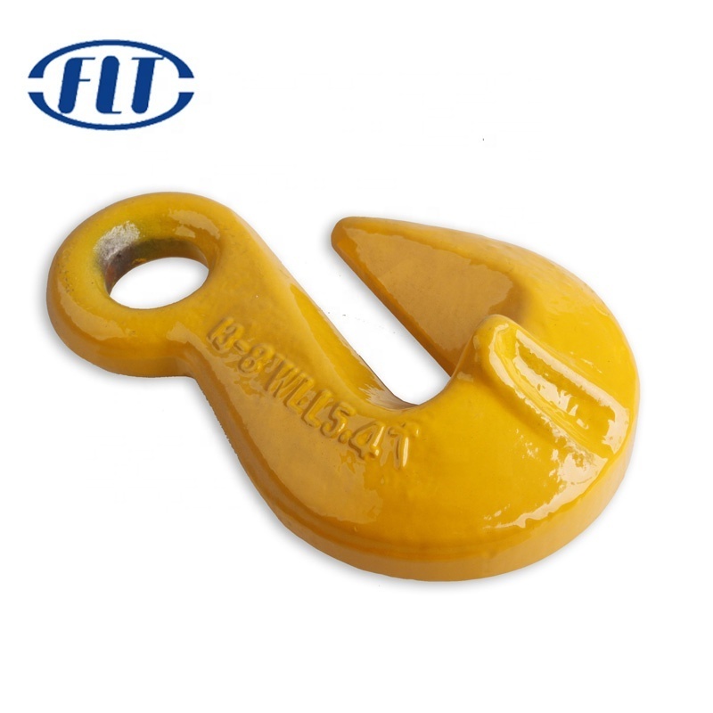 Forged Alloy Steel Eye Sling Hook Slip Hook with Latch for Lifting