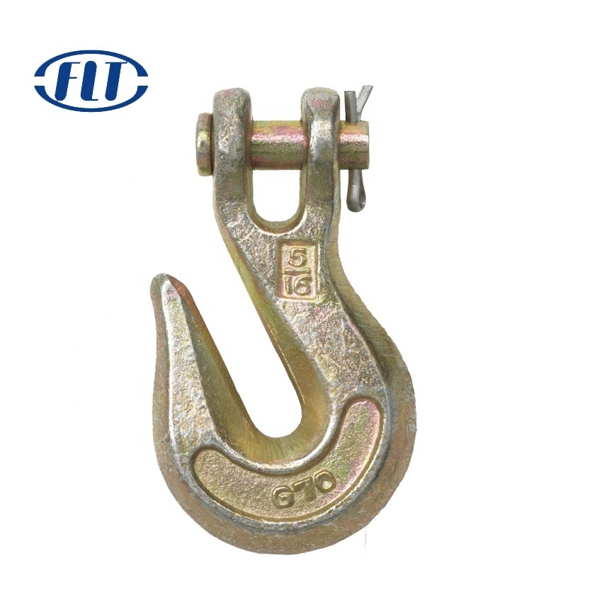 G70 G43 Galvanized Drop Forged US Type Chain Lifting Clevis Grab Hook