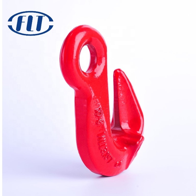 Forged Alloy Steel Eye Sling Hook Slip Hook with Latch for Lifting