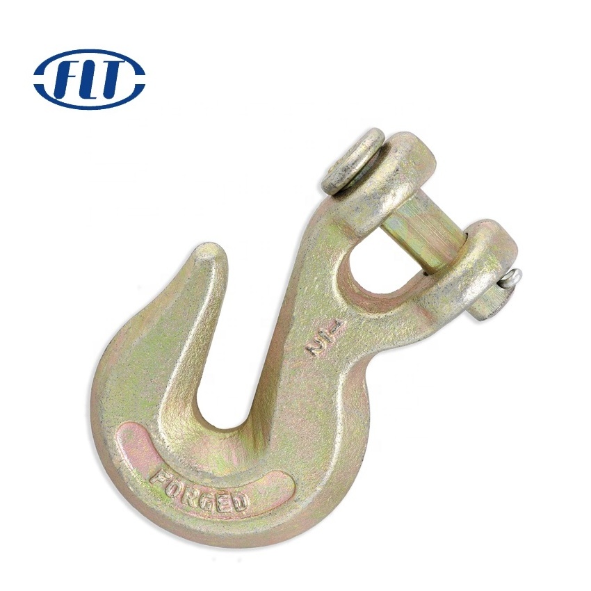 G70 G43 Galvanized Drop Forged US Type Chain Lifting Clevis Grab Hook