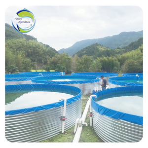 Factory Direct Fish Farming Tank High Capacity Above Ground Fish Farming Low Cost Outdoor Fish Pond