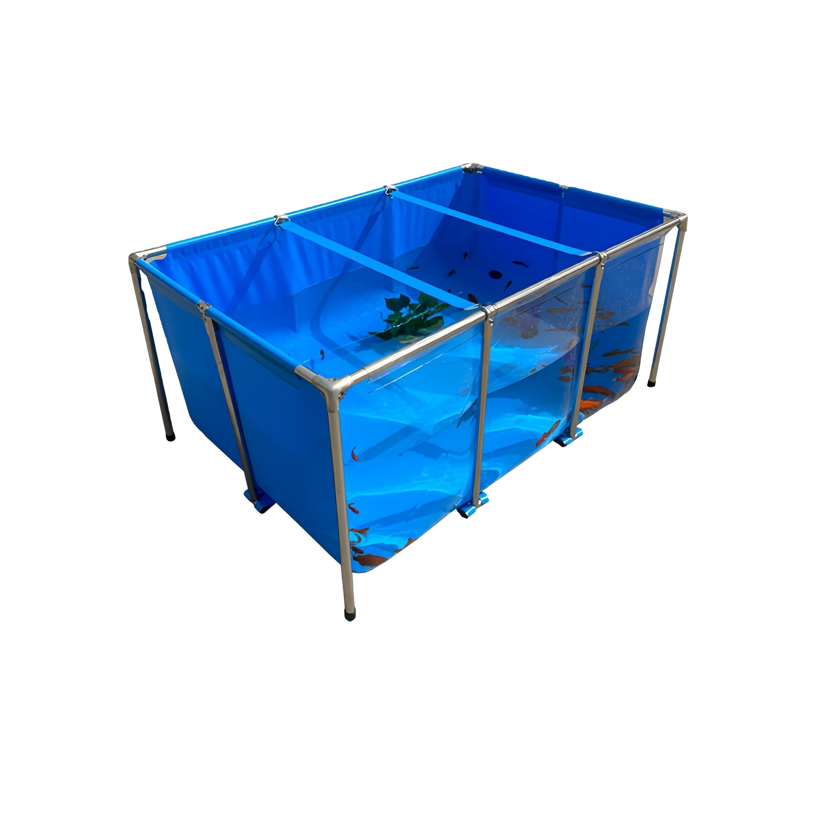 80L Room Divider Betta Partition Desktop Jellyfish Small Fish Farming Aquarium Aluminum Frame Tank Large With Stand