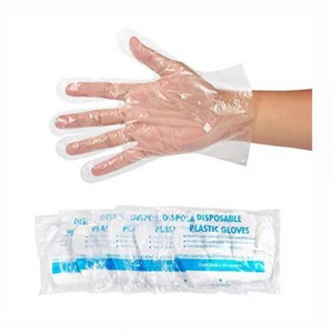 Cpe Tpe Hdpe Disposable_ Food Grade China _ Hanging holes Plastic Gloves Single Use Pe glove disposable Gloves