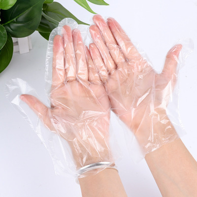 Cpe Tpe Hdpe Disposable_ Food Grade China _ Hanging holes Plastic Gloves Single Use Pe glove disposable Gloves