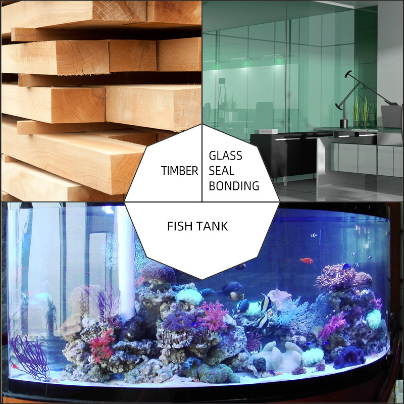 Acid silicone glue quick drying large plate glass glue quick drying fish tank glue integrated ceiling