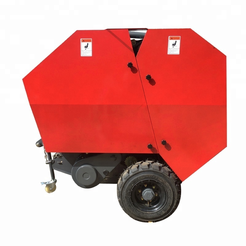 Small round hay baler price atv pine straw grass roll mini round hay baler machine for sale