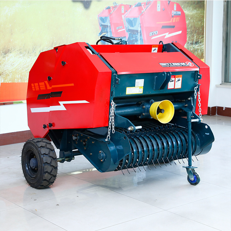 farm machinery atv quad Mini Round Hay Baler Machine For Sale,Tractor Mounted Mini Hay Round baler machine