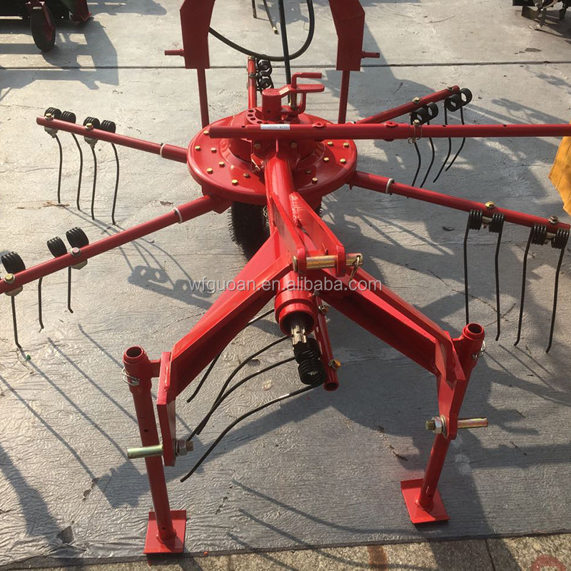 Tractor Pto Driven Rotary Hay Rake And Grass Tedder