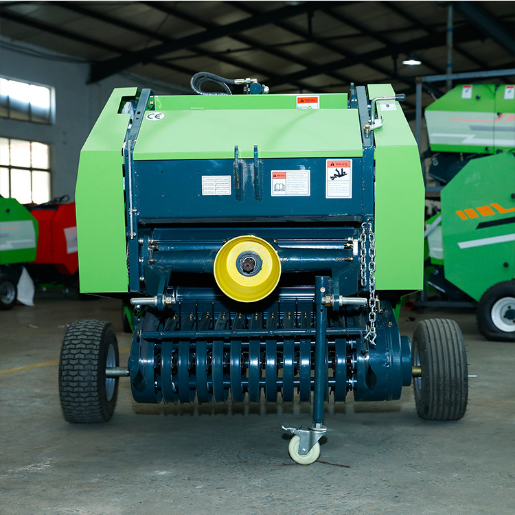 Agriculture Machinery Farm Equipments 25-50hp Pto Pine Straw Baler Net Wrap Mini Round Baler Tractor Scrap Metal Balers