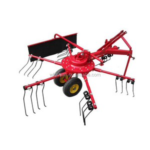 High Productivity tractor root rake wheel hay rake Machine tractor pto rotary hay rake for sale