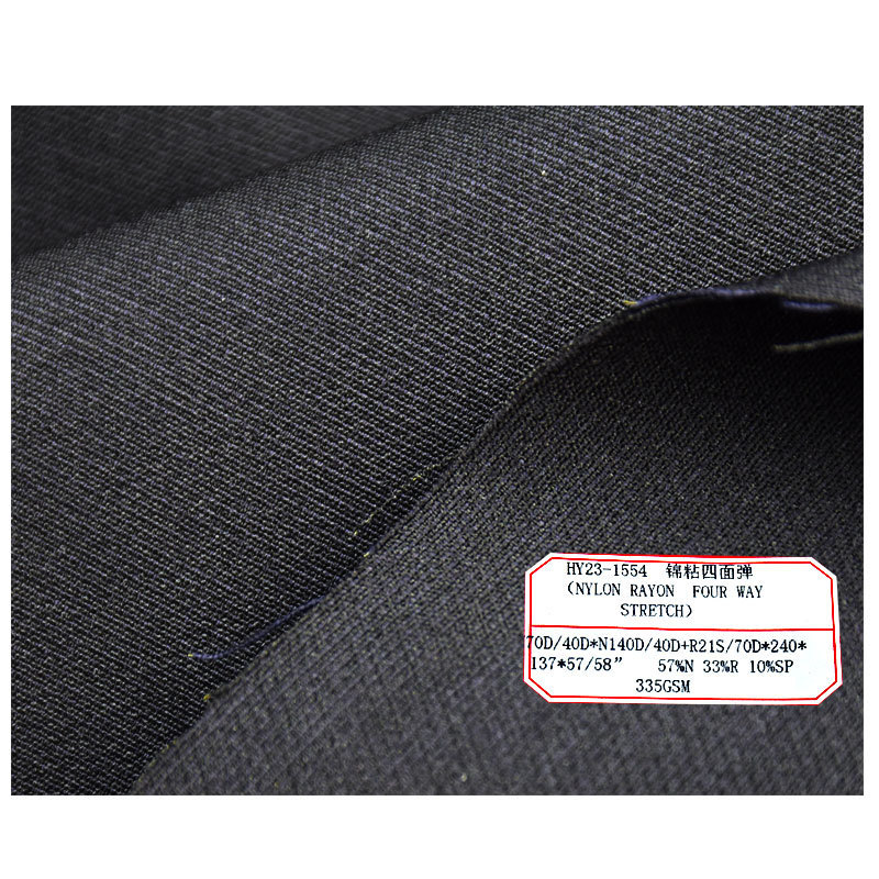 High Quality 57%Nylon 33%Rayon 10%Spandex Twill Fabric For Workwear Soft Stretch