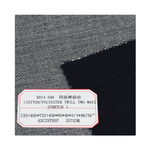 Wholesale Cotton Polyester 4 Way Stretch Denim Fabric For Men and Women's Leggings Pants Trousers