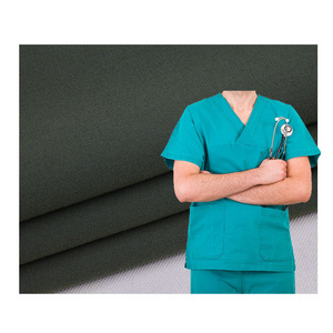 Wholesale 72% polyester 21%rayon 7% spandex TR 4 way Stretch  Hospital Uniforms Medical Scrubs Fabric