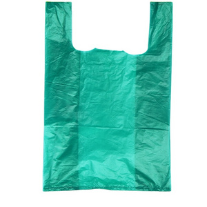 Carrier bag (HDPE) extra-strong white plastic shopping T-shirt vest carrier bags