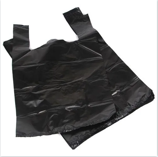 Carrier bag (HDPE) extra-strong white plastic shopping T-shirt vest carrier bags