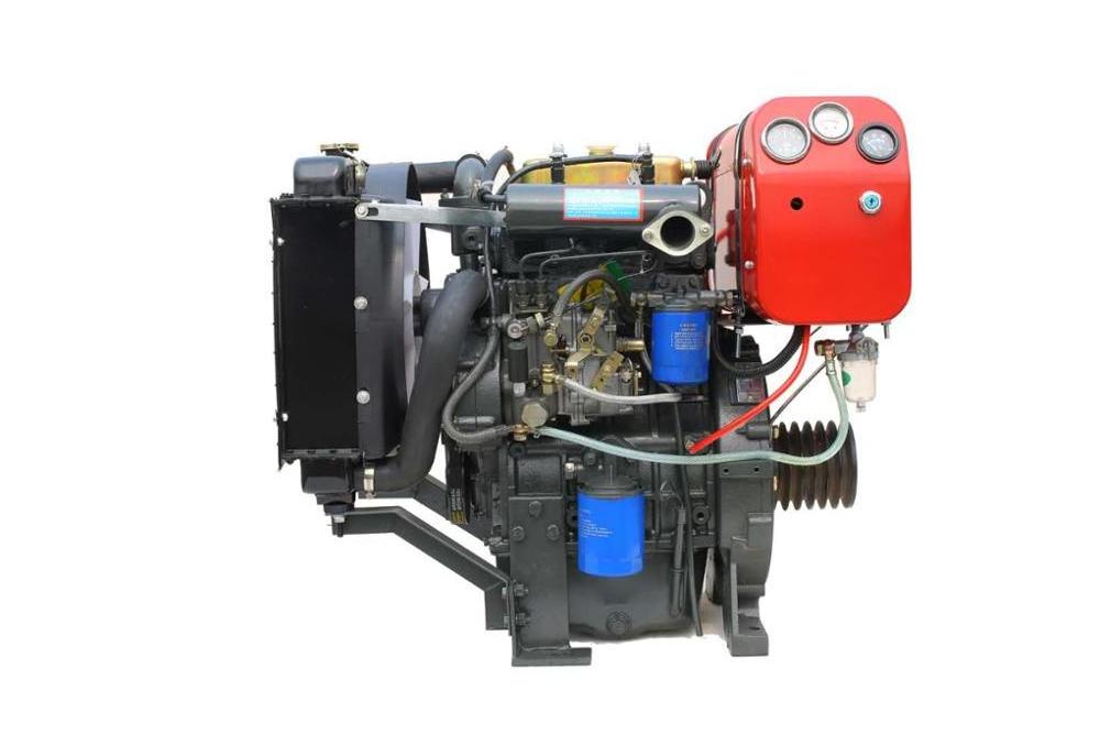 two cylinders electric starting marine diesel engine 28KW/38HP