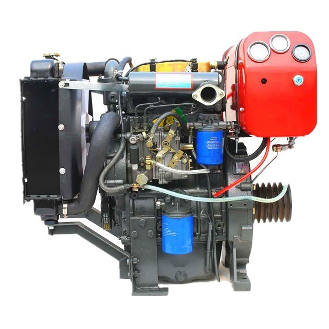 hot sale Water-cooled 4 stroke vertical twin cylinder diesel engine