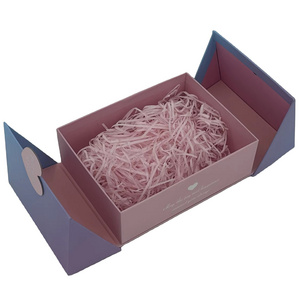 customized cardboard box packaging folding magnetic gift box with ribbon wedding gift box for cosmetic jewelry