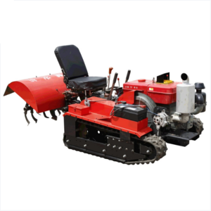 Small 35 Horsepower Agricultural Crawler Tractor with Trencher And Rotary Tiller