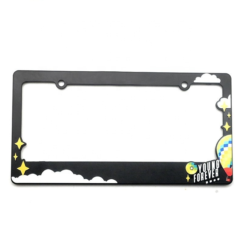 Hot selling Cartoon custom design anime decoration plate frames racing License plate cover For USA Size