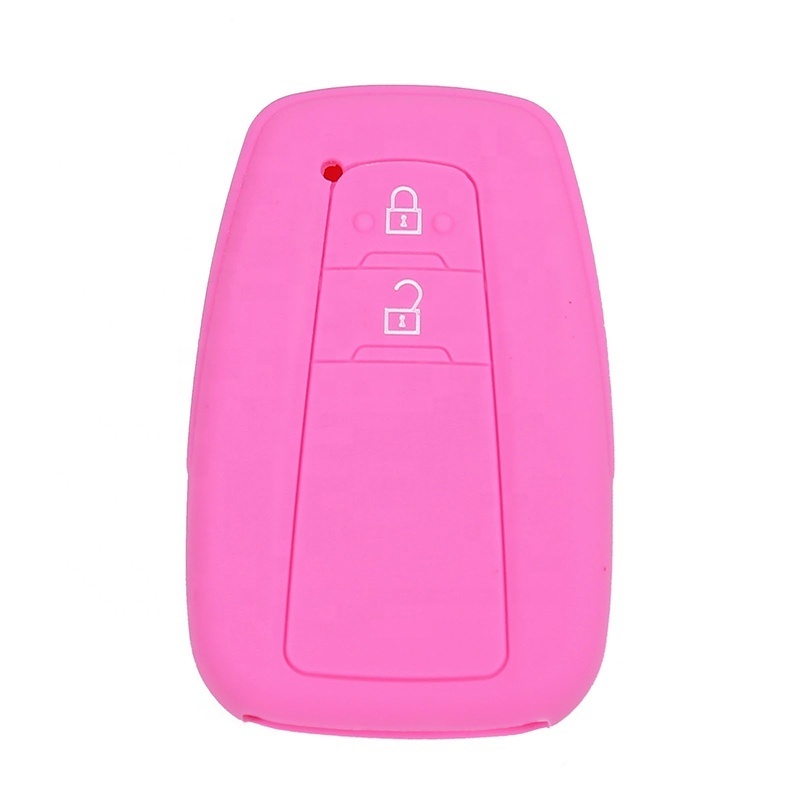 Silica Gel Silicone Rubber Car Key Fob Case Cover Bag For Toyota Corollac Camry Avalon Izoa C-HR