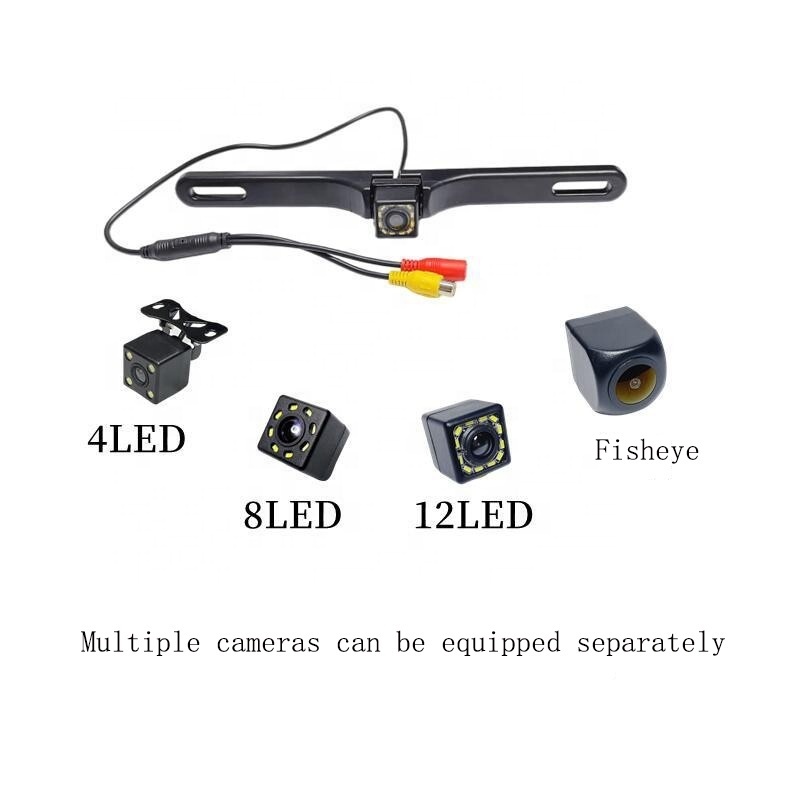 Long License Plate Frame CCD Parking Backup Camera HD Night Rear reverse camera For Car