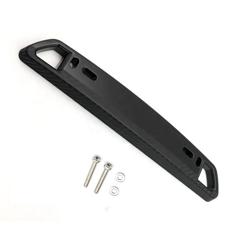 Adjustable Universal Car License Plate Bracket Holder Carbon filament Number License Plate Mount Frame