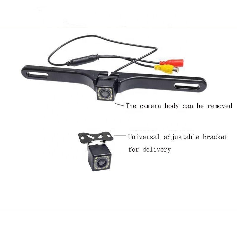 Long License Plate Frame CCD Parking Backup Camera HD Night Rear reverse camera For Car