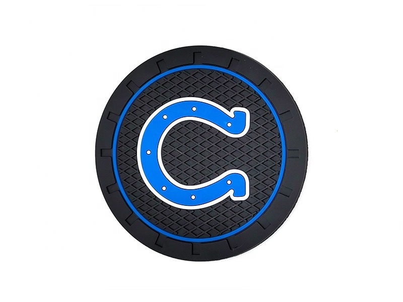 Custom logo Car Coasters Slot Non-Slip Pad Water Cup Holder Mat Accessories For All Cars