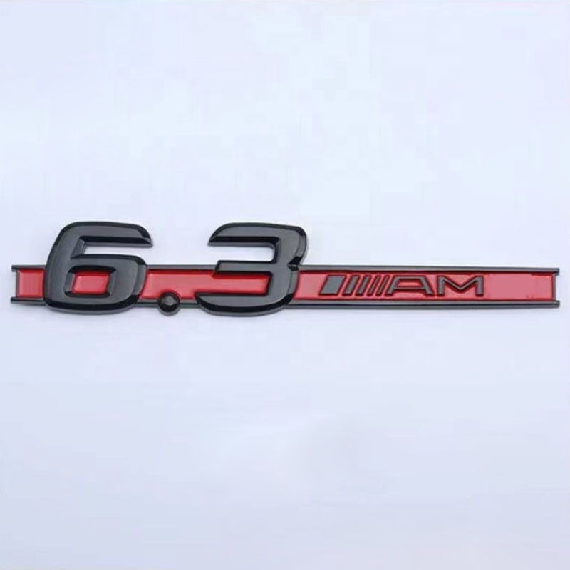 ABS 6.3 AMG Side Fender Digital Letters emblem for Mercedes-Benz Badge sticker