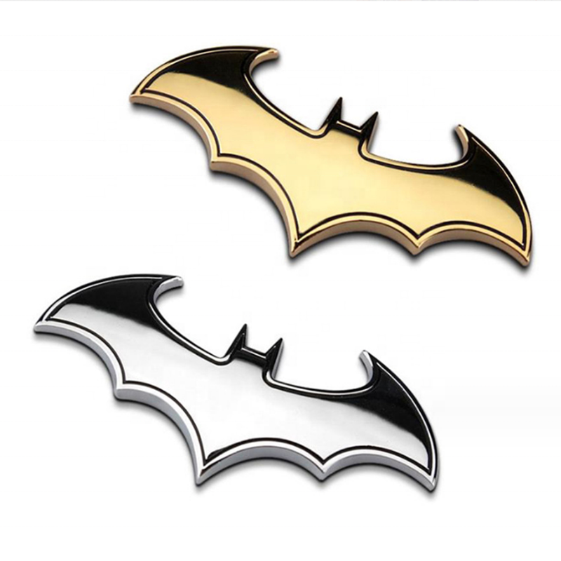 Metal car motorcycle personality Bat modified logo Universal adhesive sticker body logo badge Decal