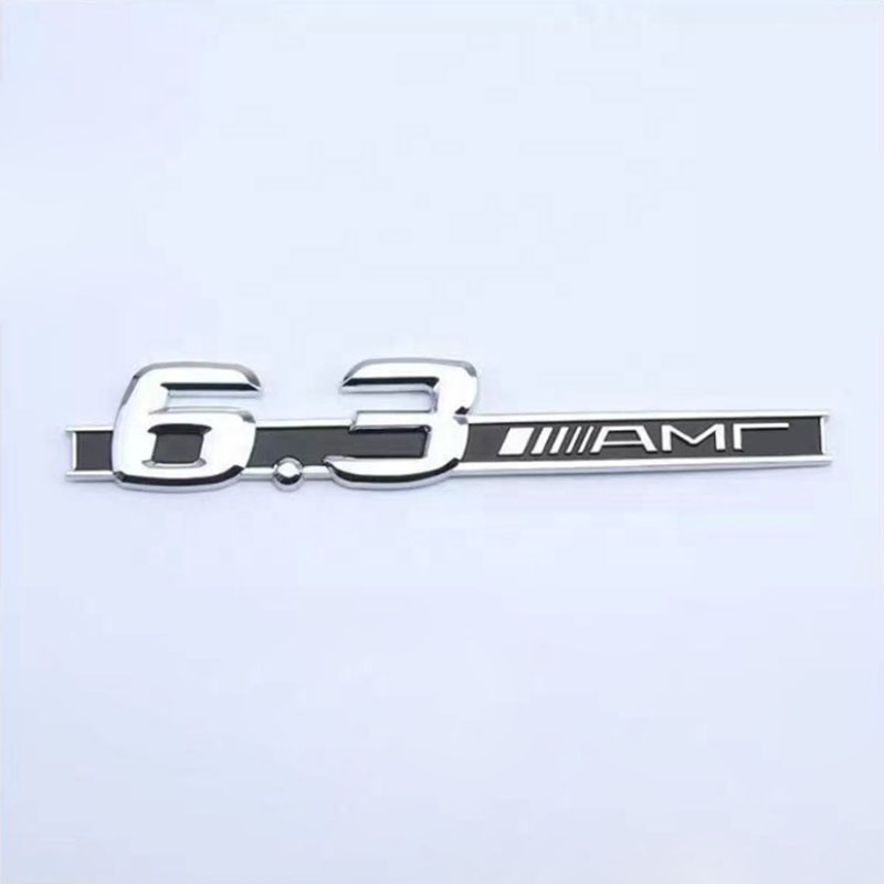 ABS 6.3 AMG Side Fender Digital Letters emblem for Mercedes-Benz Badge sticker