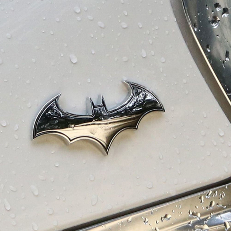 Metal car motorcycle personality Bat modified logo Universal adhesive sticker body logo badge Decal