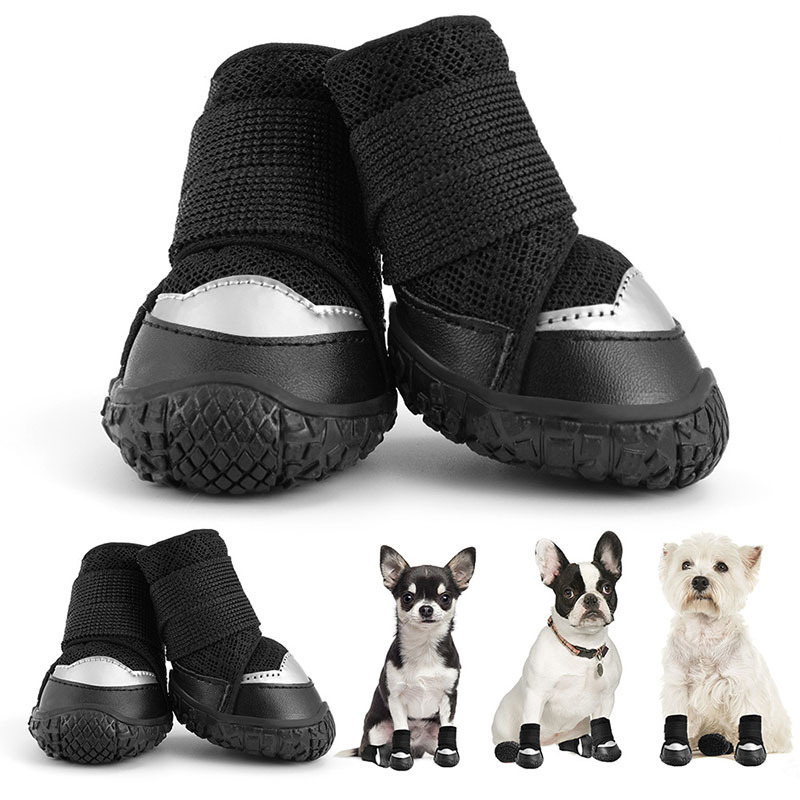 New arrivals Breathable waterproof puppy shoes outdoor dog sneaker Anti slip Durable Pet dogs shoes for Small to medium-sized