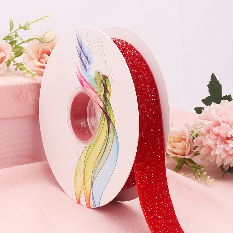 Custom logo polyester printed satin ribbon Christmas 100% polyester grosgrain flower gift broad satin edge velvet ribbon