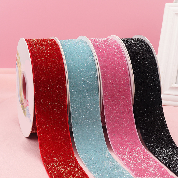 Silk velvet vintage ribbon satin edge velvet ribbon custom christmas red velvet ribbon