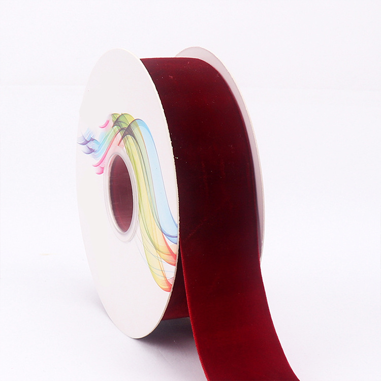 Color glitter velvet ribbon suppliers wedding bouquet velvet ribbon suppliers dress making accessories velvet ribbon