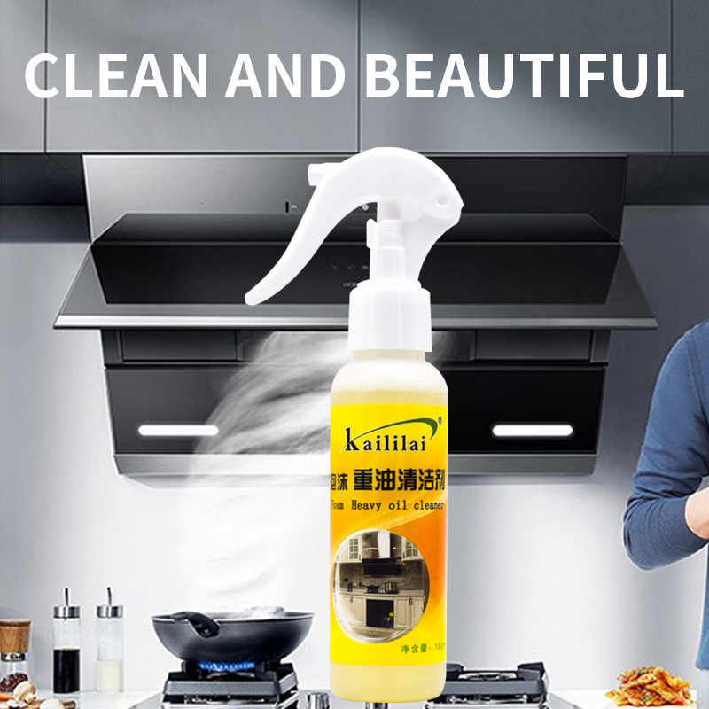 Kitchen cooktop cleaner 100ml degreasing cleaning spray heavy duty oil strong stain removal