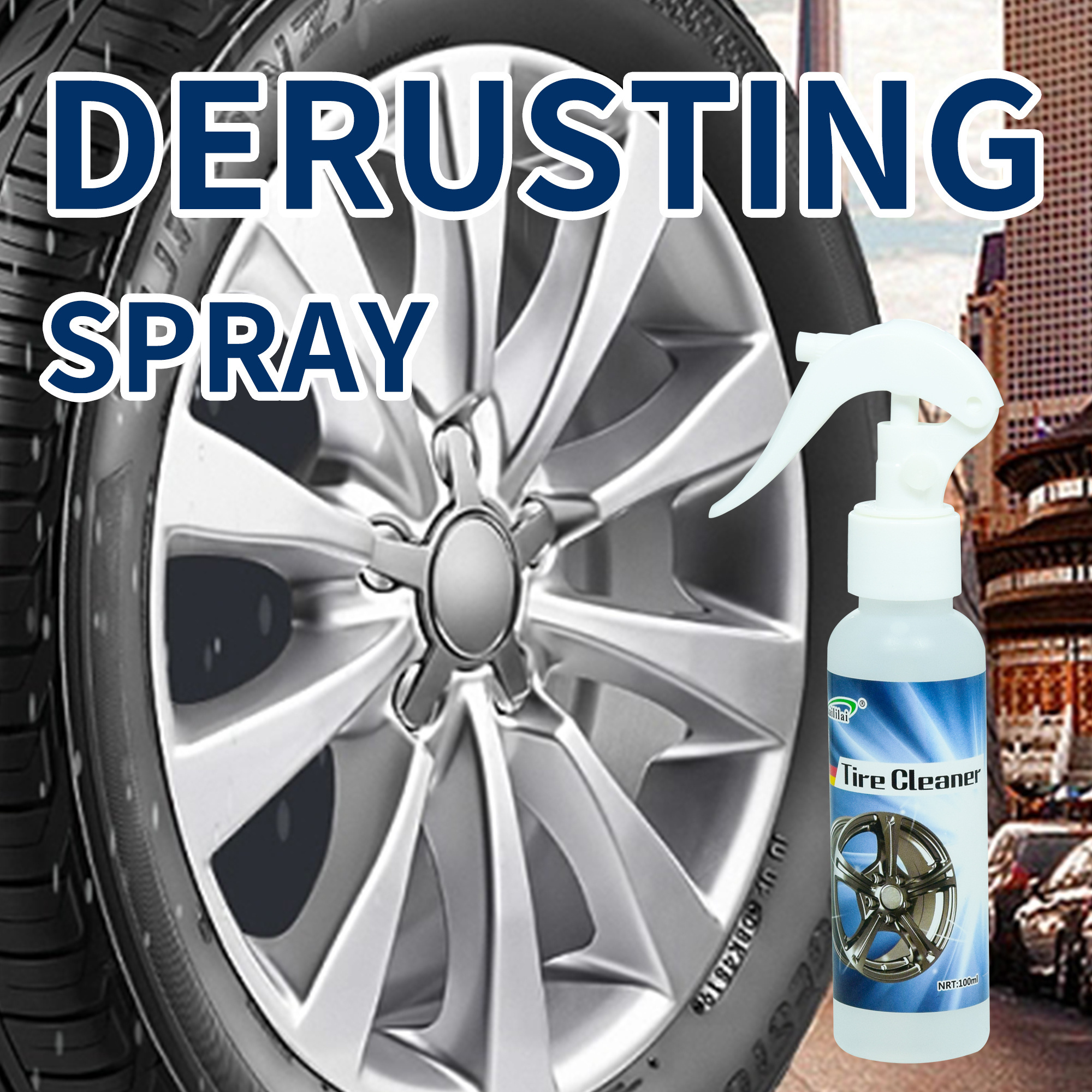 100ML Multi-purpose car wheel cleaning concentrate Rim cleaner iron removal agent