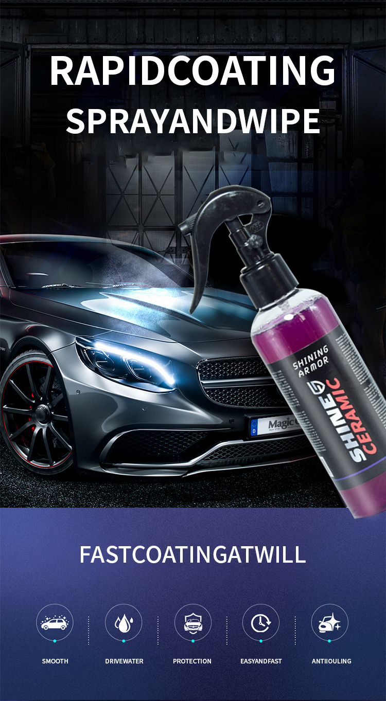 9H nano Ceramic Coating Polish spray Wax Waterless Wash Liquid Glass Super Hydrophobic Scratch Repair Anti-scratch