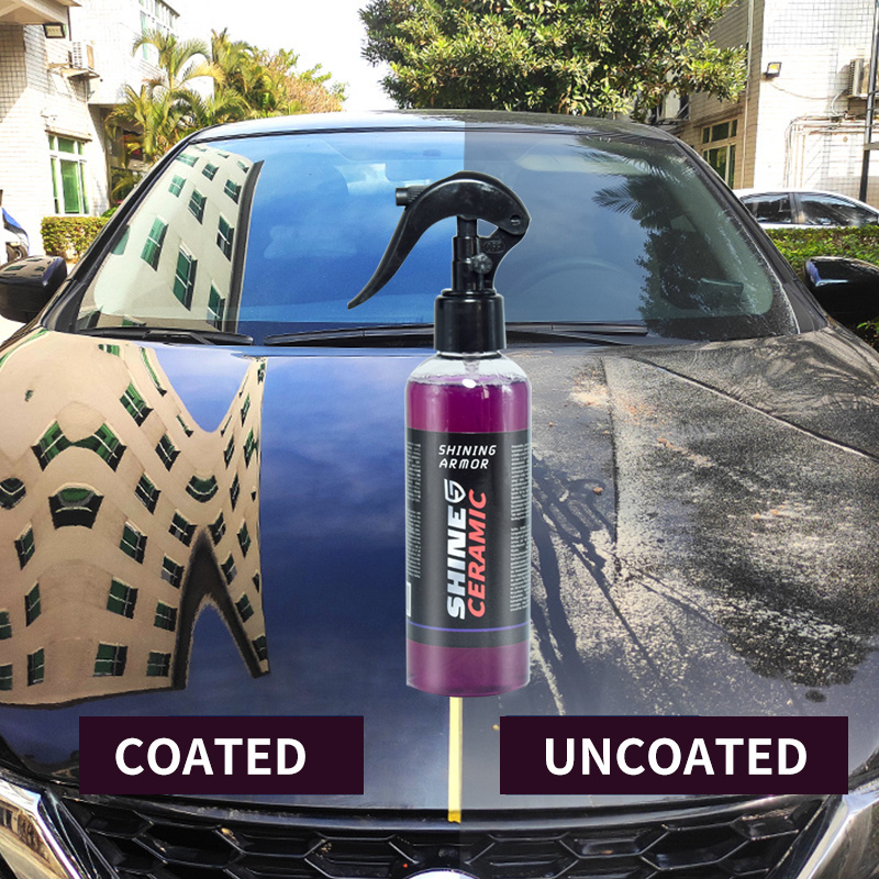 New SHINE ARMOR Quick Coating Ceramic Coating Car Wax Polishing Spray Waterless Car Wash Wax Hydrophobic Finish Polishing