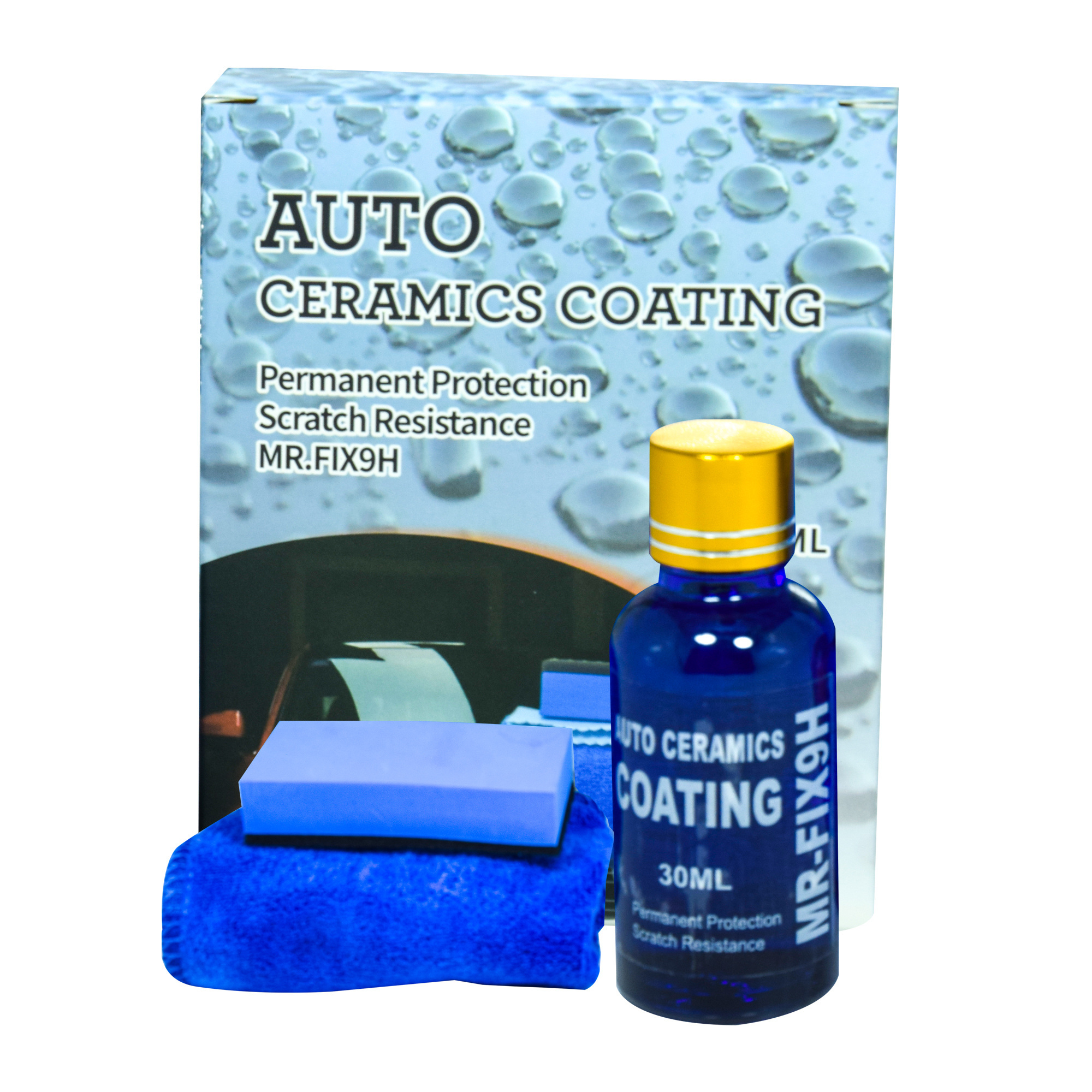 Customization Graphene Ceramic Coating 30ml 10H Graphene Coating for Car Detailing Professionals Patented UV Glow Technology